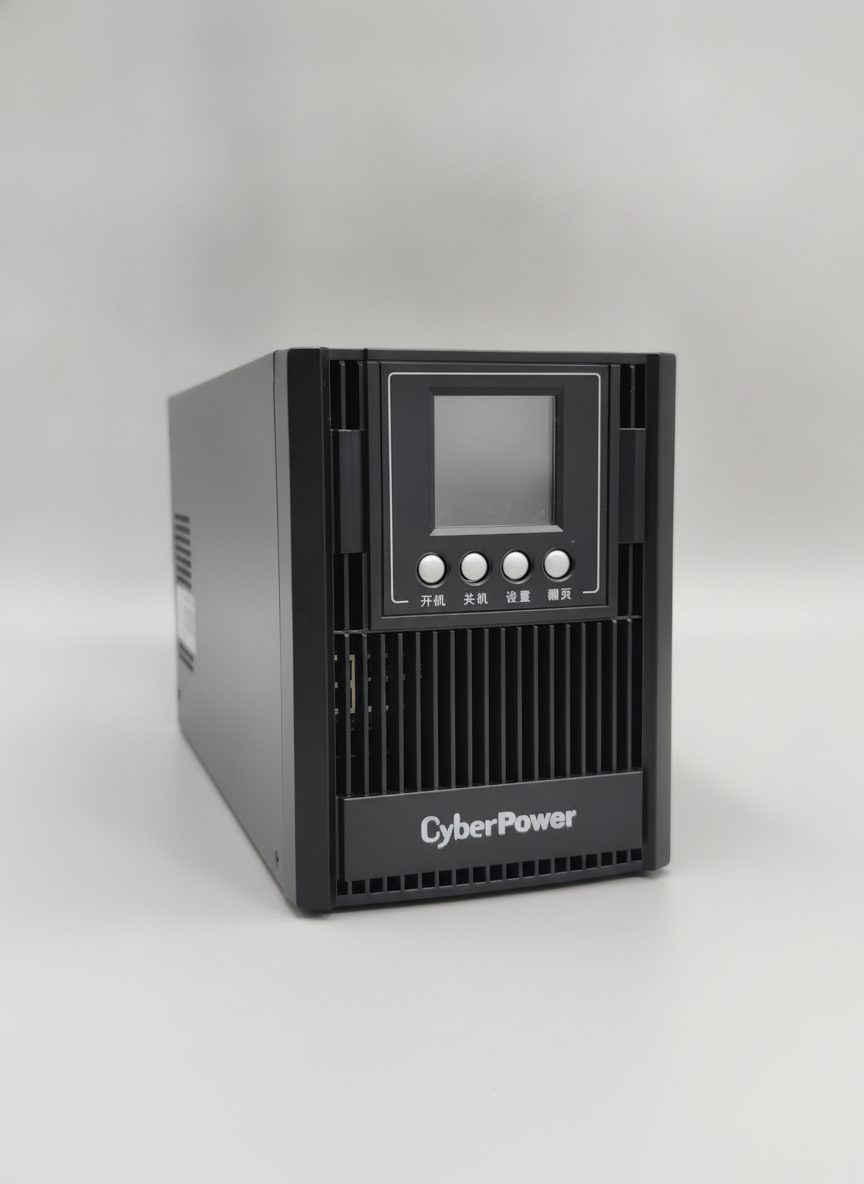 硕天 CyberPower OLS1000EXL 在线式 UPS（实拍，带 LCD 显示）
